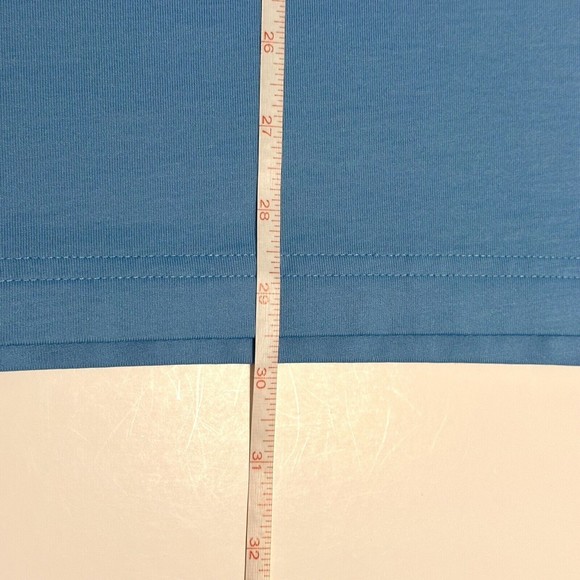 Travis Mathew Men's Size Med Light Blue Short Sleeve Golf Polo Shirt Pima Cotton - Picture 5 of 8